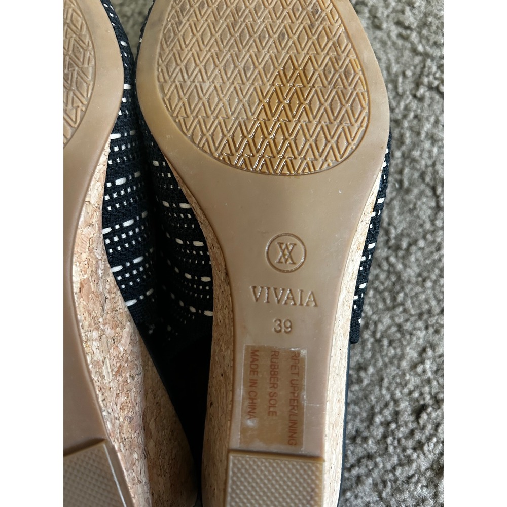Vivaia Tamia wedge sandal Women Knit Cork Slingback Wedge Sandals Size 39 - Picture 8 of 10